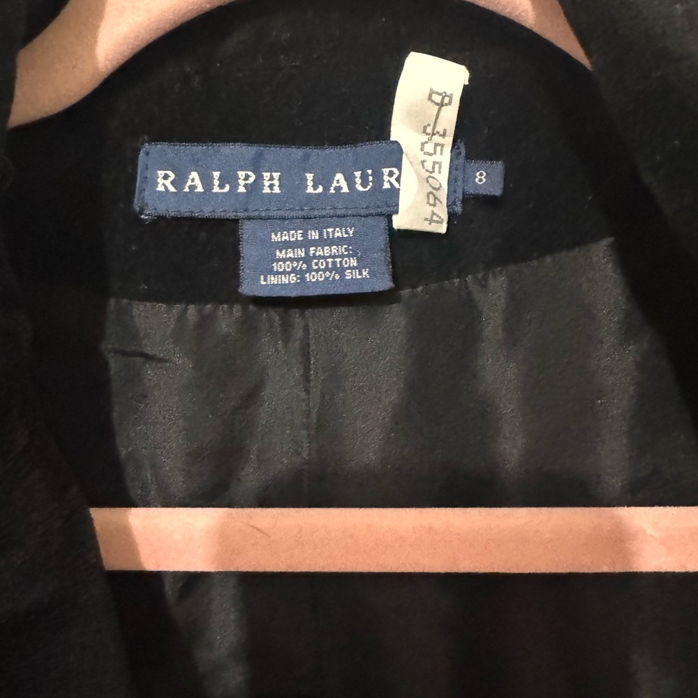 Ralph Lauren Women's Black Velvet Blazer - Picture 6 of 6